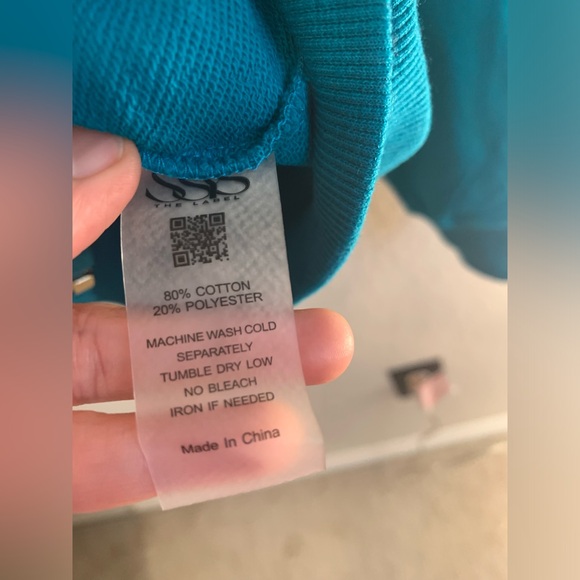 NWOT Teal Scalloped Zip-Up Jacket - Picture 6 of 10